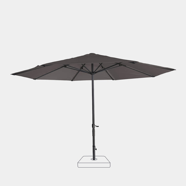 Parasol droit anti-vent Bora Ø3,50m - Toile polyester