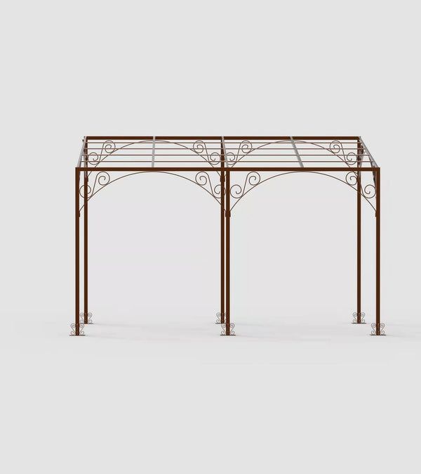 Pergola reconditionnée autoportée Galerne 3x4m en fer forgé